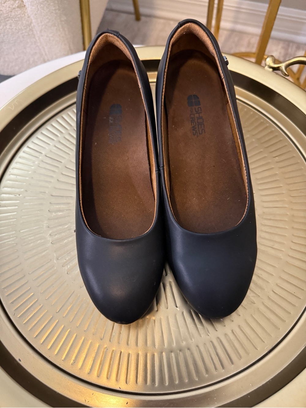 Shoes For Crews Women's Black Slip-On  low heel pumps